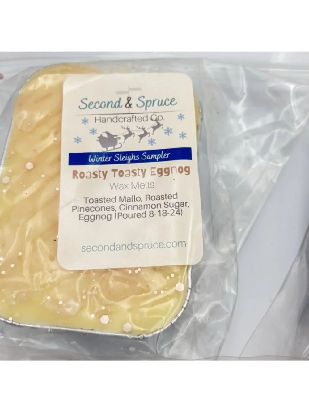 4 Second & Spruce Vendor Wax Mini Loaf Wax Melts Gourmand Winter Bakery Scents
